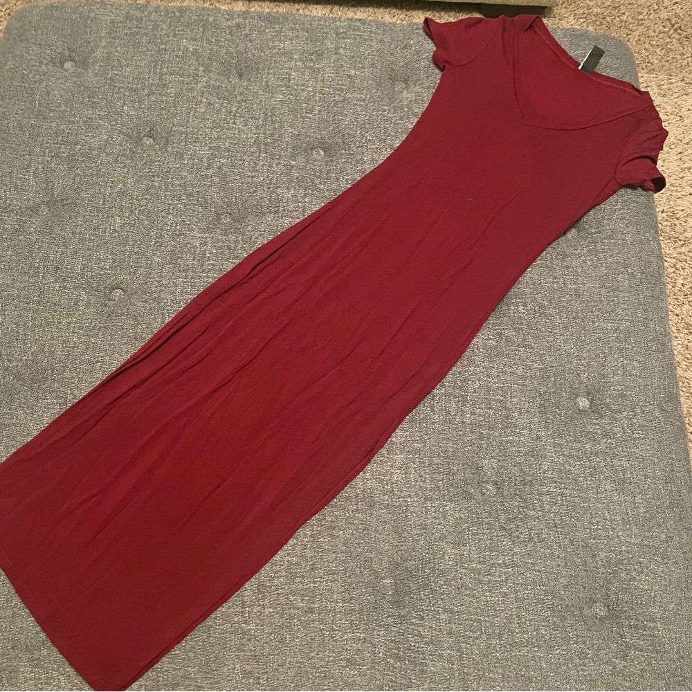 Windsor T-Shirt Midi Dress with Side Slits